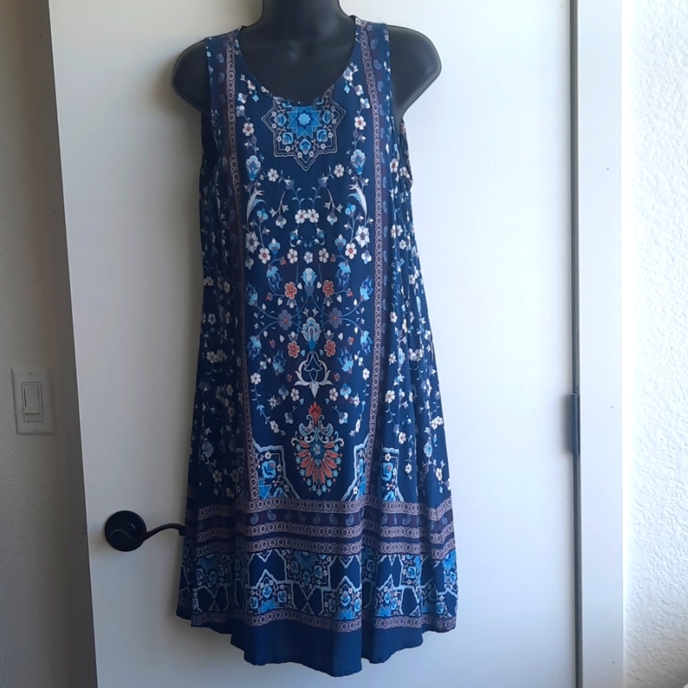 AVENTURA Navy Blue Dress with pockets